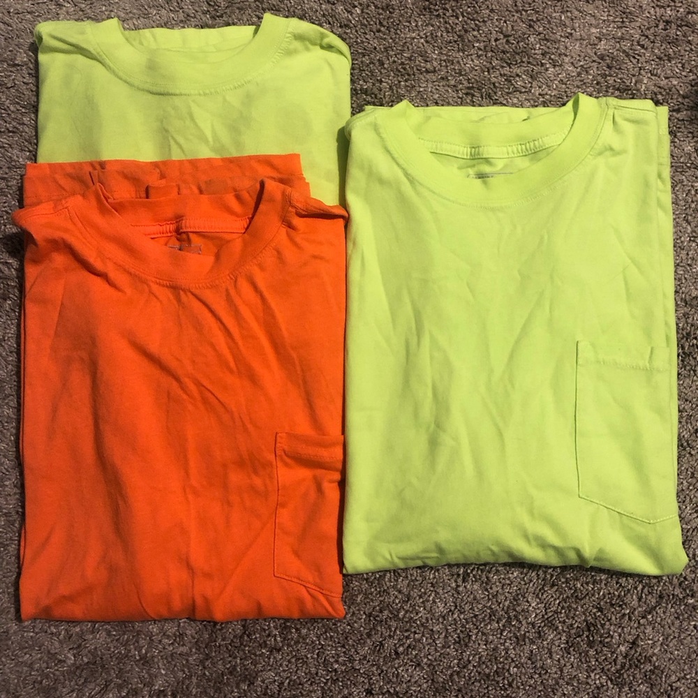 3 Dickies High Vis Work shirts